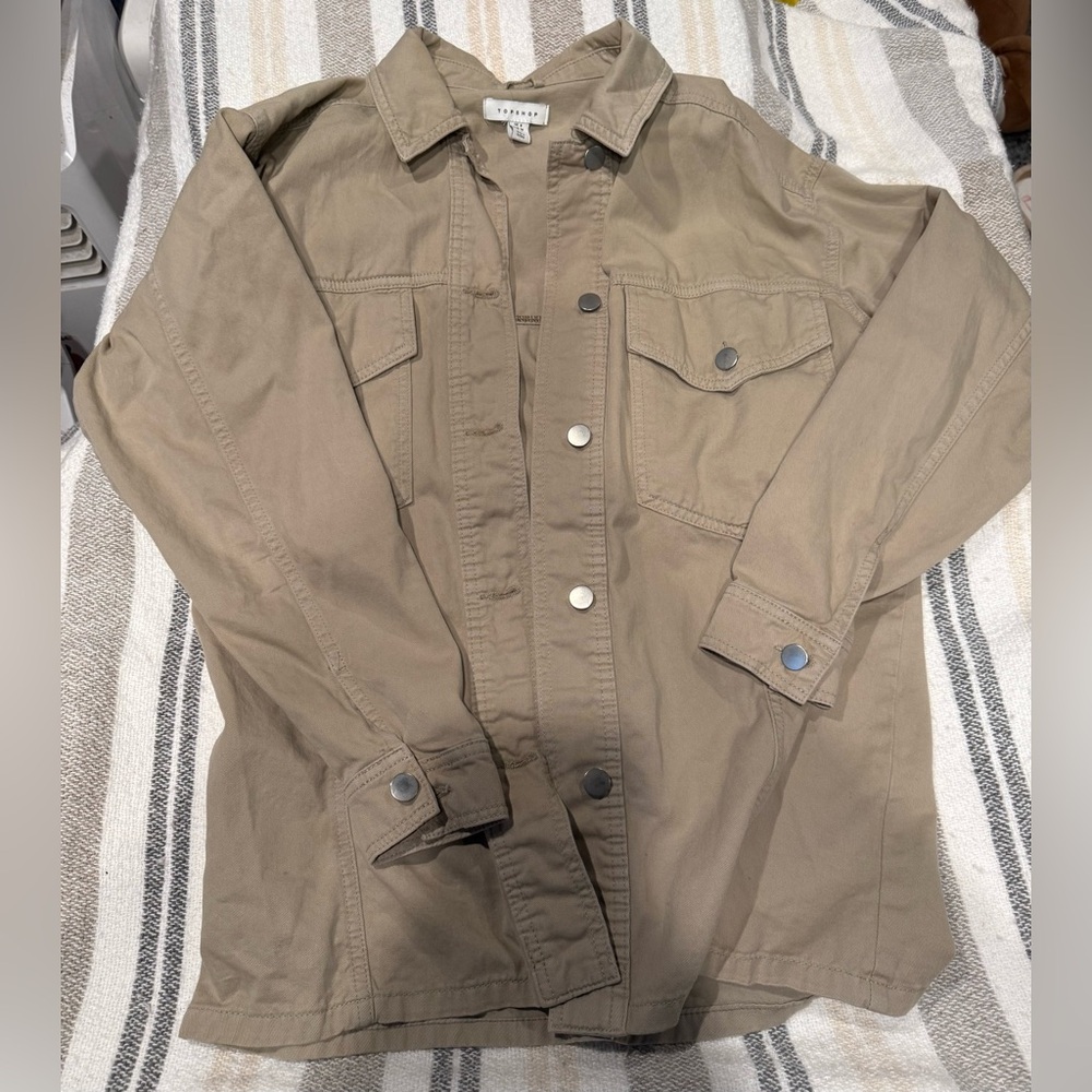Topshop Khaki Utility Jacket